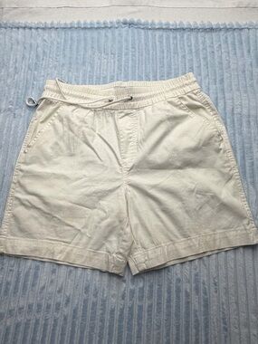 croft & barrow Men's Off-White Elastic-Waist Athletic Shorts